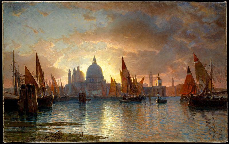 William Stanley Haseltine Santa Maria della Salute, Sunset